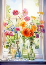 Flowers Paint by Numbers Kit for Adults-Flower Adult 16X20inch, MT20322-US 