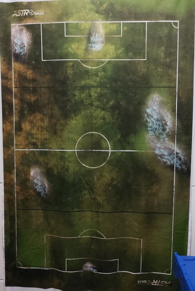 Pitch Subbuteo Astrobase barro con charcos MUDDY PITCH 140x100 terreno 121 x 80