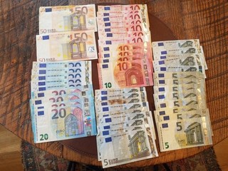 Euro Currency Lot Paper Banknotes 500 Euro Total