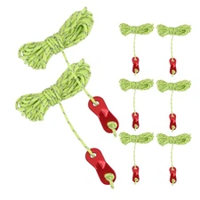 8pcs Outdoor Camping Guylines Ropes 4m Reflective Nylon Parachute Cord