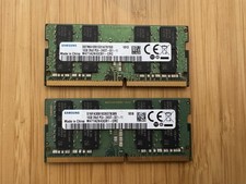 SAMSUNG 32 GB 2 x 16GB DDR4 Laptop RAM PC4-2400T 2Rx8 M471A2K43CB1-CRC TESTED
