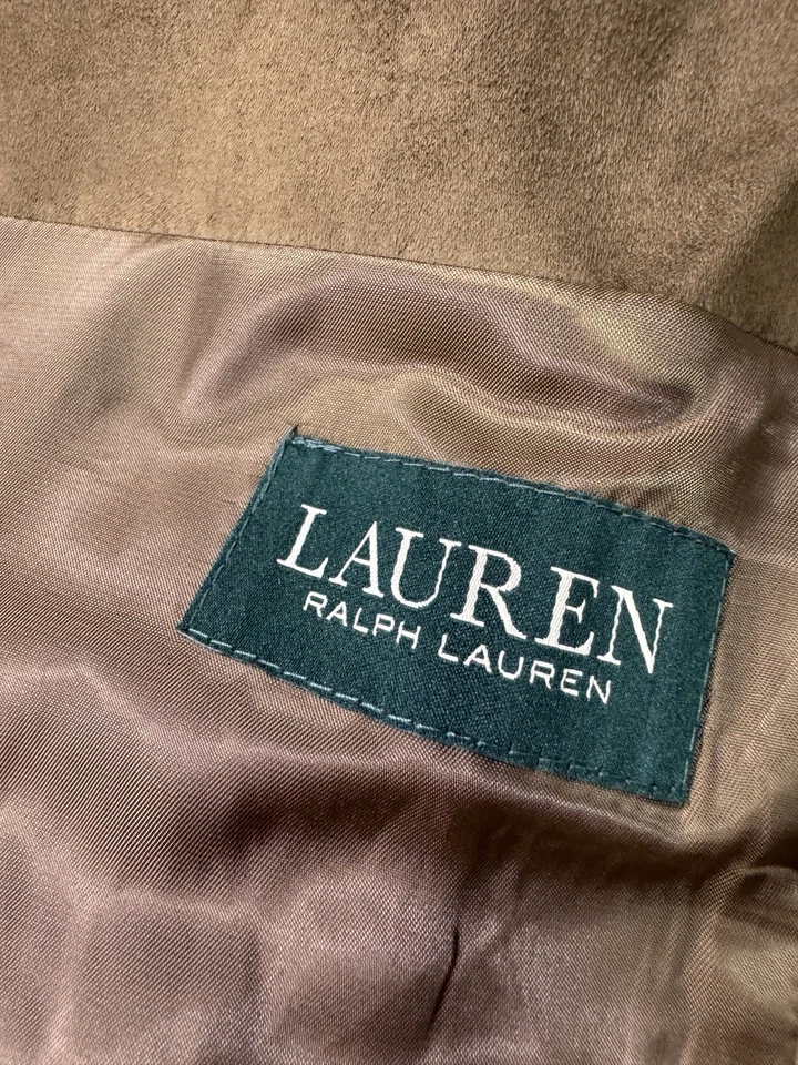 Ralph Lauren Traje Chaqueta Hombres 48R Gamuza Blazer Nuevo con Etiquetas Moderno Ciudad Carrera Lujo Foto 4 de 4