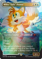 IN HAND- Miles "Tails" Prower - RAINBOW FOIL -Secret Lair x Sonic - NM Magic MTG