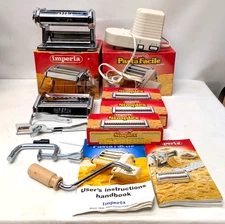 IMPERIA Pasta Machine Press + Simplex T1 , T3, TS Attachments w/Electric Motor