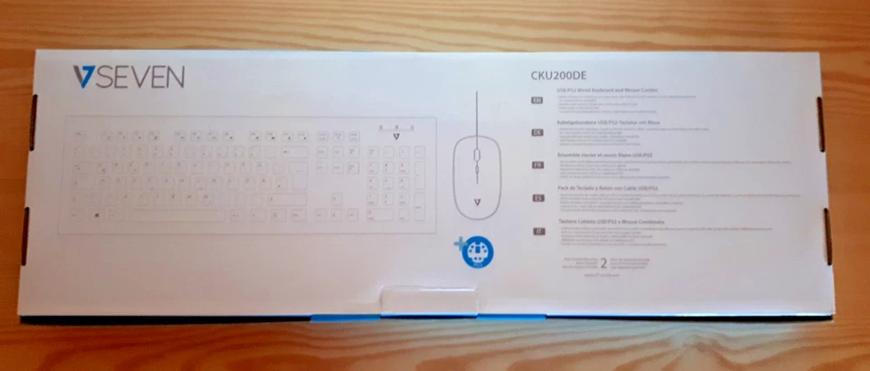 V7 Videoseven CKU200DE USB Tastatur DE + Maus-Set USB 29,74€ →20€ - Bild 4 von 4