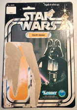 STAR WARS Cardback DARTH VADER vintage 1977 KENNER figure ORIGINAL 12 BACK nice