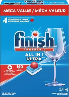 Finish Powerball Automatic Dishwasher Detergent, All in 1 Ultra Powerful Clean,