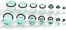 14PCS Glass Ear Gauges Stretching Kit 2MM-14MM Short Taper Expander Glass Str...