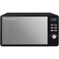 Russell Hobbs 19L Flatbed Microwave 650W, 8 Presets, Sleek Mirror Finish