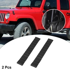 2pcs Door Adjustable Limiting Straps for Jeep Wrangler TJ JK JKU JL 00-18 Black