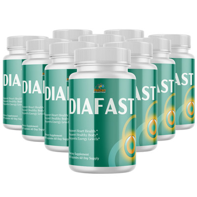 Diafast- Blood Sugar Support- 10 Bottles- 600 Capsules