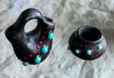 Dollhouse Miniature Southwestern Native American Signed Pottery  Wedding 1:12 