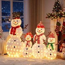 Christmas Lighted Snowman for Holiday Indoor Party Garden Lawn Yard Decoration