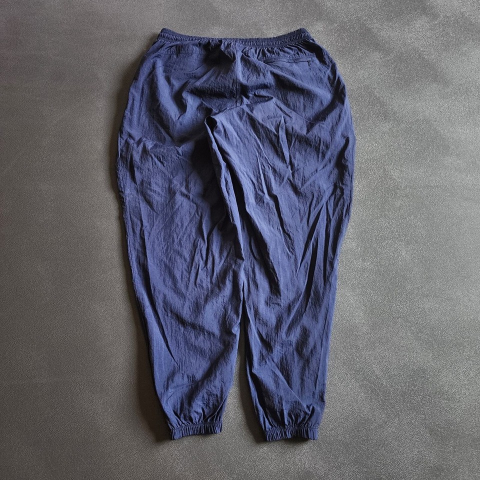 Vintage Baggy Nike Navy Side Swoosh Nylon Jogger Sweatpants XXL eBay