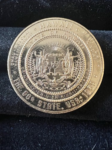 1959 Hawaii Statehood Medal Good for $1 in Trade 50th State - Picture 19 of 24