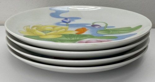 Vintage 1976 Seymour Mann by Eda “Water Lily” Plates 7.5” SET OF 4 Floral Ornate - Picture 19 of 19