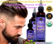 Rastarafi® Gold Premium Beard Oil 8 Oz | Texas Cedarwood -Fast Beard Growth