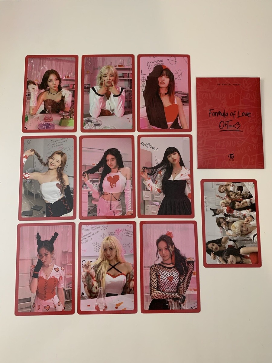 Twice Formula Of Love Pre Order Benefit Photocard Set | eBay