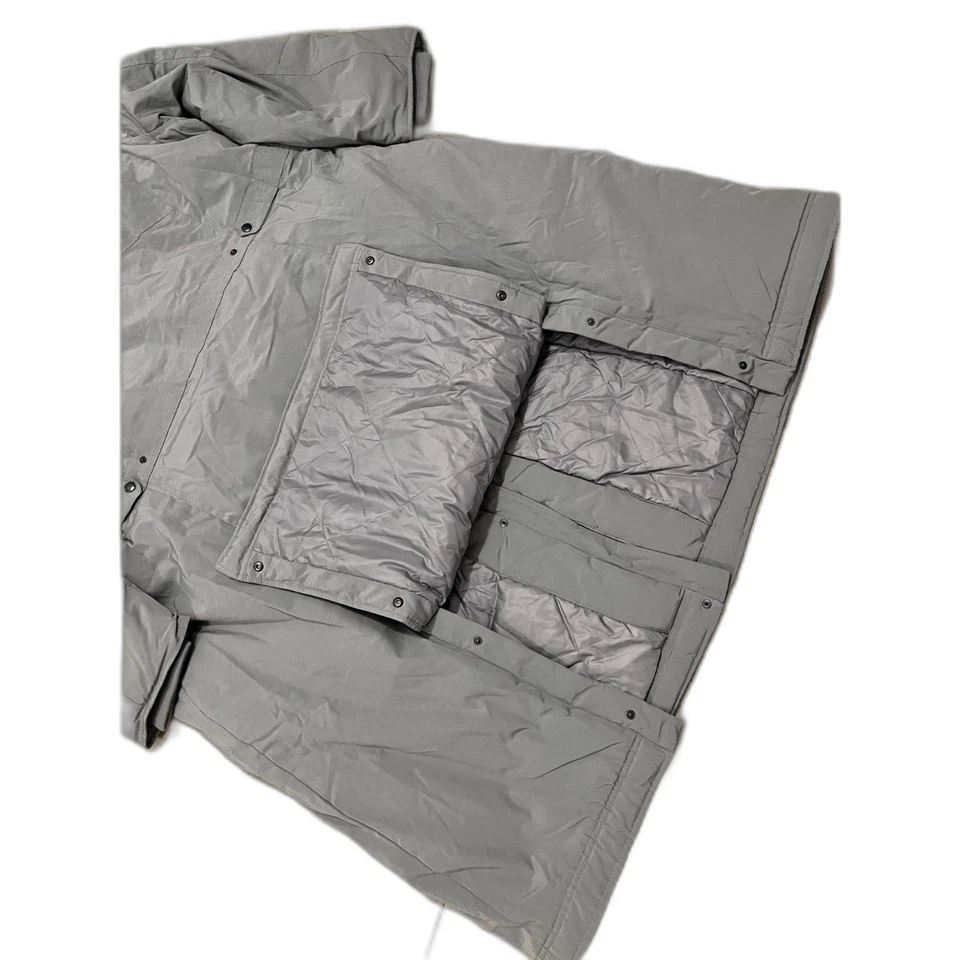 ЖЕНЩИН в серый 3M с капюшоном Thinsulate изоляции пальто с искусственным мехом | размер 4 x - Изображение 3 из 4