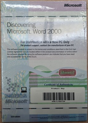 Discovering Microsoft Word 2000 - Software CD & Book
