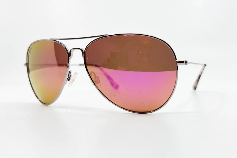 Gafas de sol Maui Jim Mavericks plateadas MJ264-16R 61-14-137 para hombre tortuga 10097 Foto 3 de 4