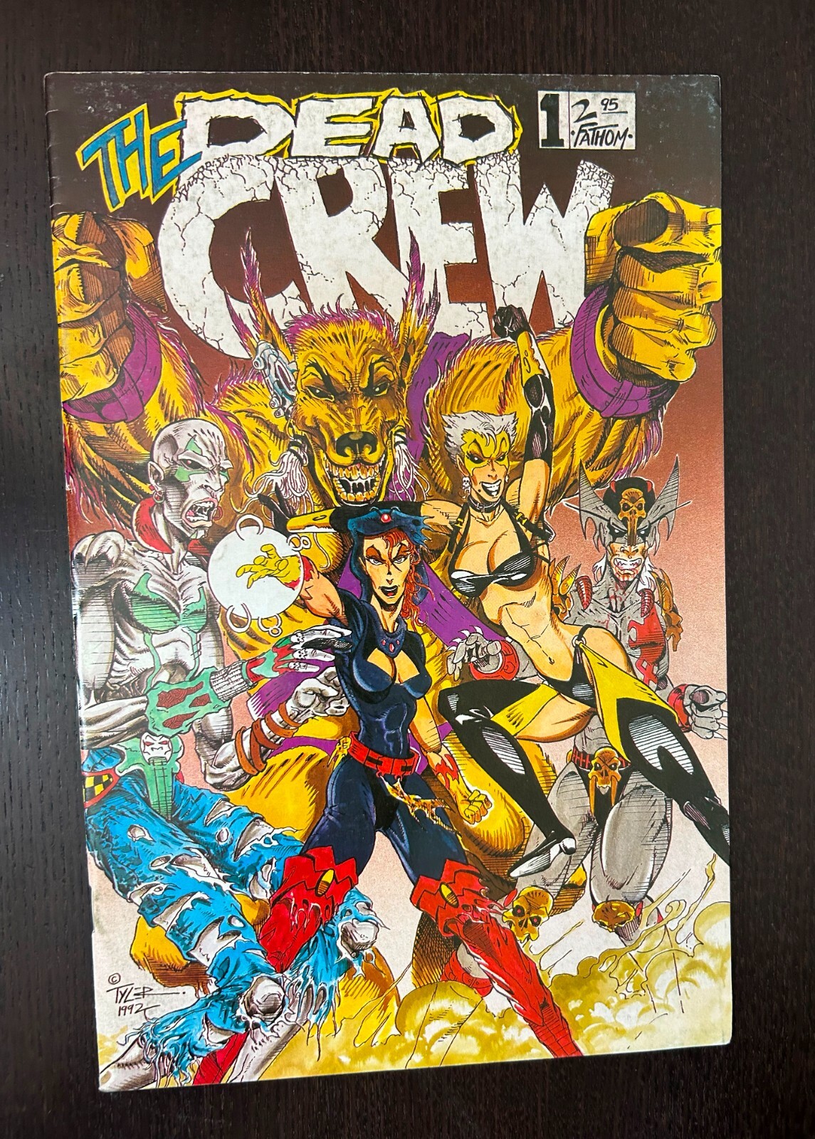 DEAD CREW #1 (Fathom Press Comics 1992) -- Independent HORROR Tim Tyler FNVF (C)