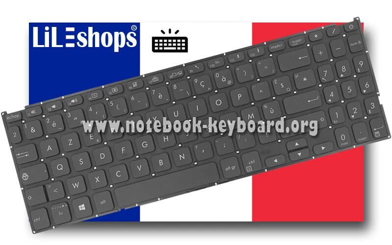 Clavier Français Original Pour Asus X512D X512F X512FA X512J X512JA X512U F512J - Photo 4/4