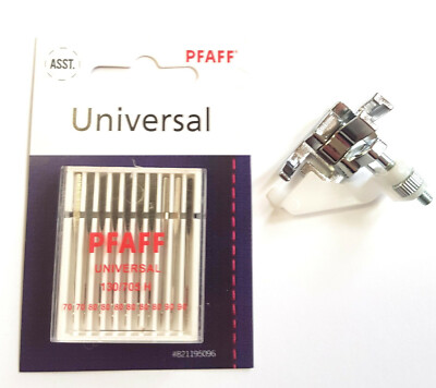 Original Pfaff Nähmaschinen Universal Nadeln + Kantennähfuß / Blindstichfuß...