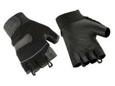 Hugger Men's  Comfort Zone Fingerless Motorcycle Gloves Medium