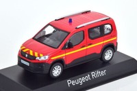 Peugeot Rifter Feuerwehr 2019 Norev 479069 1/43 Metall Feuer Motor 18 112