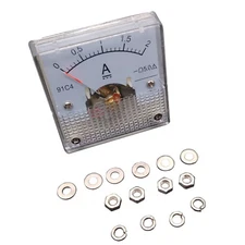 US Stock DC 0 ~ 2A Analog AMP Current Pointer Needle Panel Meter Ammeter 91C4