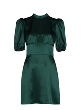 BNWT Reformation Women’s Emerald Green Dress Silk Puff Sleeves S-M RRP $900