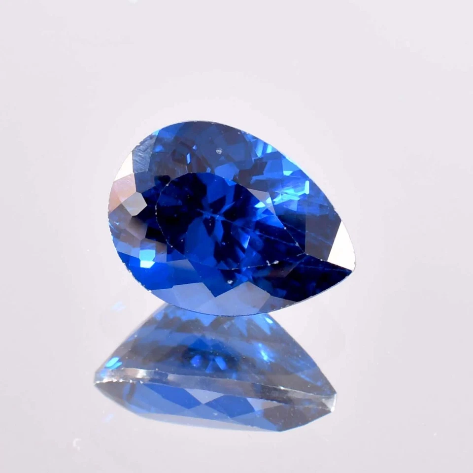 11.90 Ct Natural DARK Royal Blue Tanzanite Pear Cut Loose Gemstone Certified - Image 2 of 4