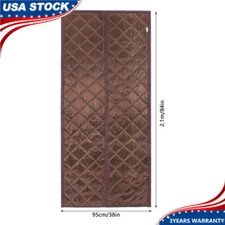 WaterproofMagnetic Thermal Insulated Door Curtain Center Opening Doorway Curtain