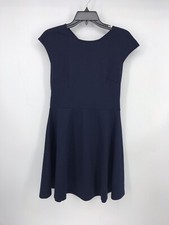 Gap Women’s Navy Blue A-Line Dress Tie Neck & Open Back Size 4 A-Line EUC