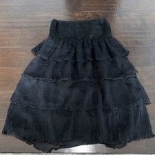Forever 21 medium black ruffle dress