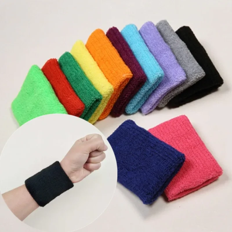 2pcs Sweatbands Wristbands Sweat Band Wrist Bands for Sport Tennis Badminton - Image 4 of 4
