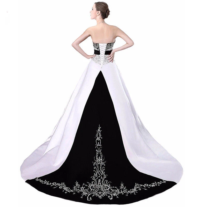 green emerald velvet dress Plus Size Gothic Vintage Black Embroidery A-Line Wedding Dress with Nude Beaded Appliques US2 / Black Over Nude