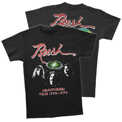 RUSH T-Shirt Hemispheres Tour 1978 Brand New S-3XL