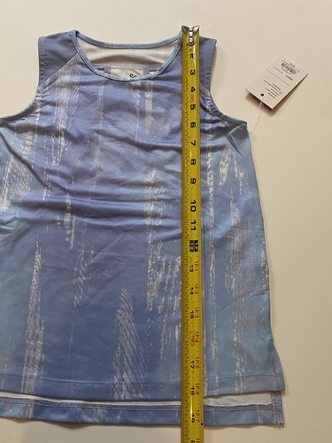 NWT So Active Girls XXS (4-5) Mesh Blocked Performance Tank Periwinkle MSRP $20 - Picture 8 of 8
