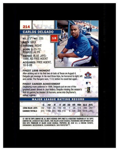CARLOS DELGADO YOU PICK HUGE FAN COLLECTION .99 UNLIMITED SHIPPING HIGH GRADE - Picture 97 of 501
