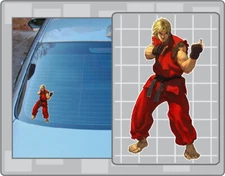 KEN Vinyl Decal #1 Car Truck Window Sticker Street Fighter Decal
