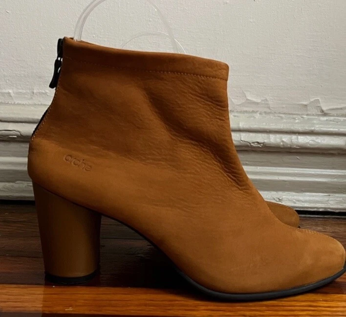 Botín al tobillo de cuero con cremallera Arche para mujer talla 39 EUR Foto 3 de 4