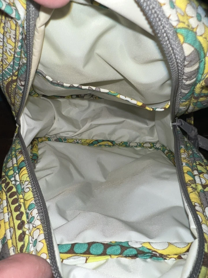 Vera Bradley Womens Lunch Box Bag Lemon Parfait Floral Yellow Gray Blue #1843 - Image 2 of 4