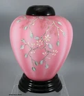 REDUCED! Fenton 3pc Rosalene Twining Floral Vase / Ginger Jar 1992 Connoisseur