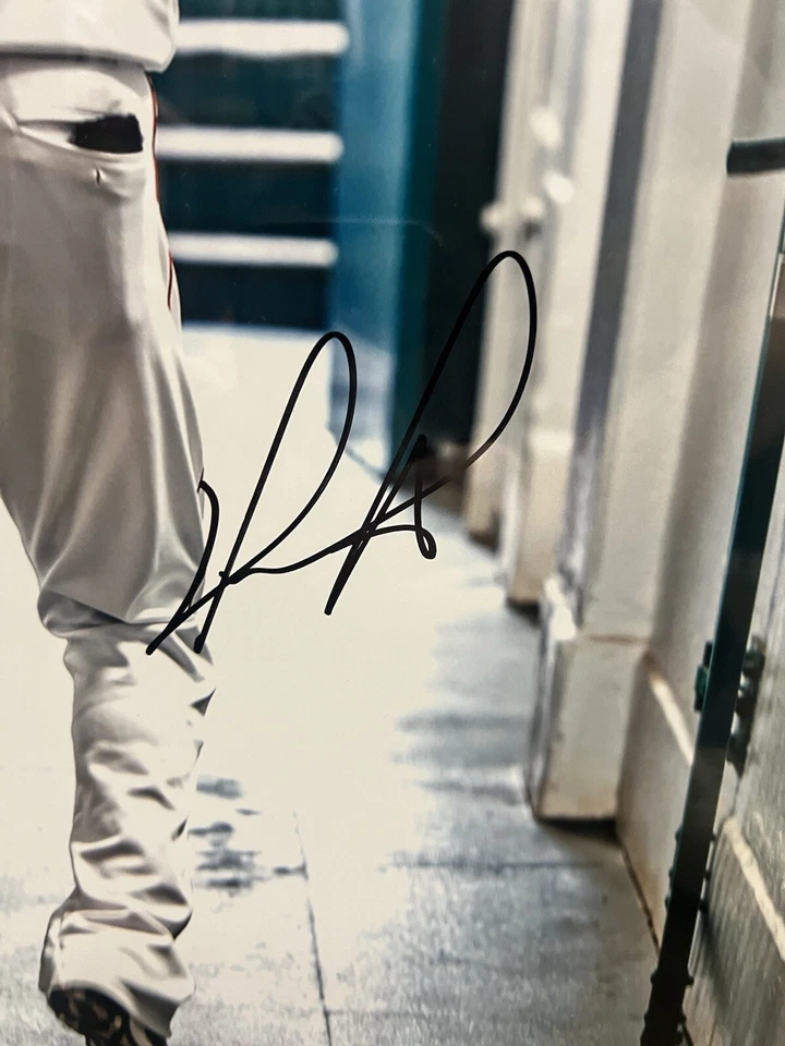 David Ortiz Signed 16x20 Custom Framed To 23x27 JSA Certified - Image 3 of 3