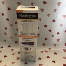 Neutrogena Clear Face Serum Sunscreen with Green Tea, SPF 60 Exp9/24 Damage Box
