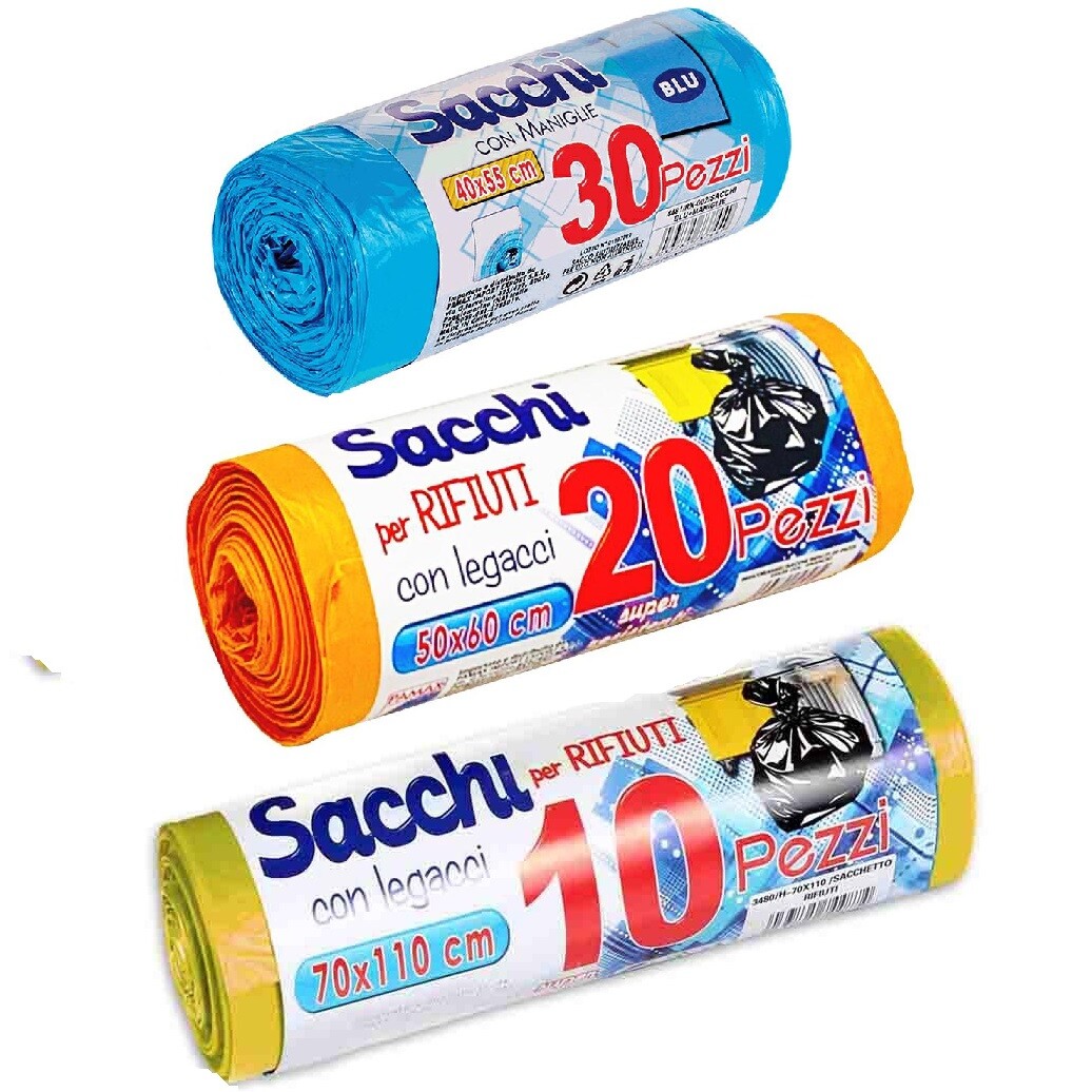 Eudokky 40 Litro Coulisse Sacchetti Della Spazzatura, Trasparente - Foto 2