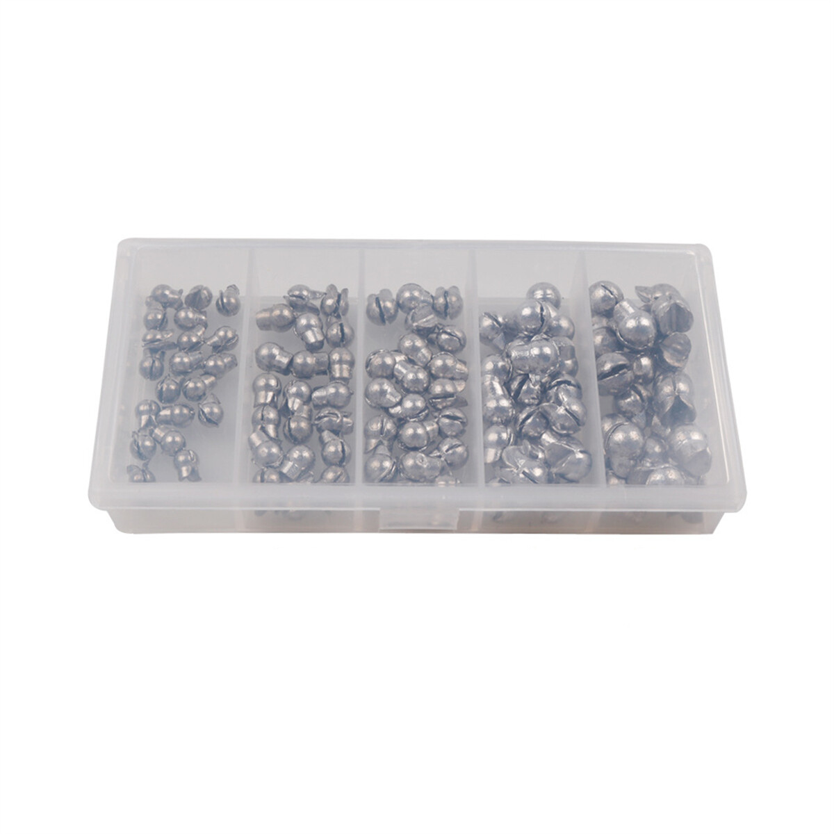 100Pcs Round Split Shot Sinker Removable Fishing Weight Sinkers Biting