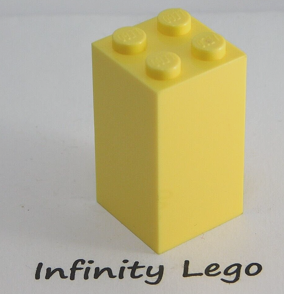 4-lego-light-yellow-brick-2-x-2-x-3-block-30145-4-pieces-ebay